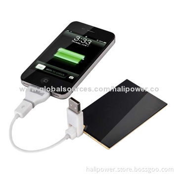 Credit Card Size Rechargeable Power Bank with 1,200mAh Capacity